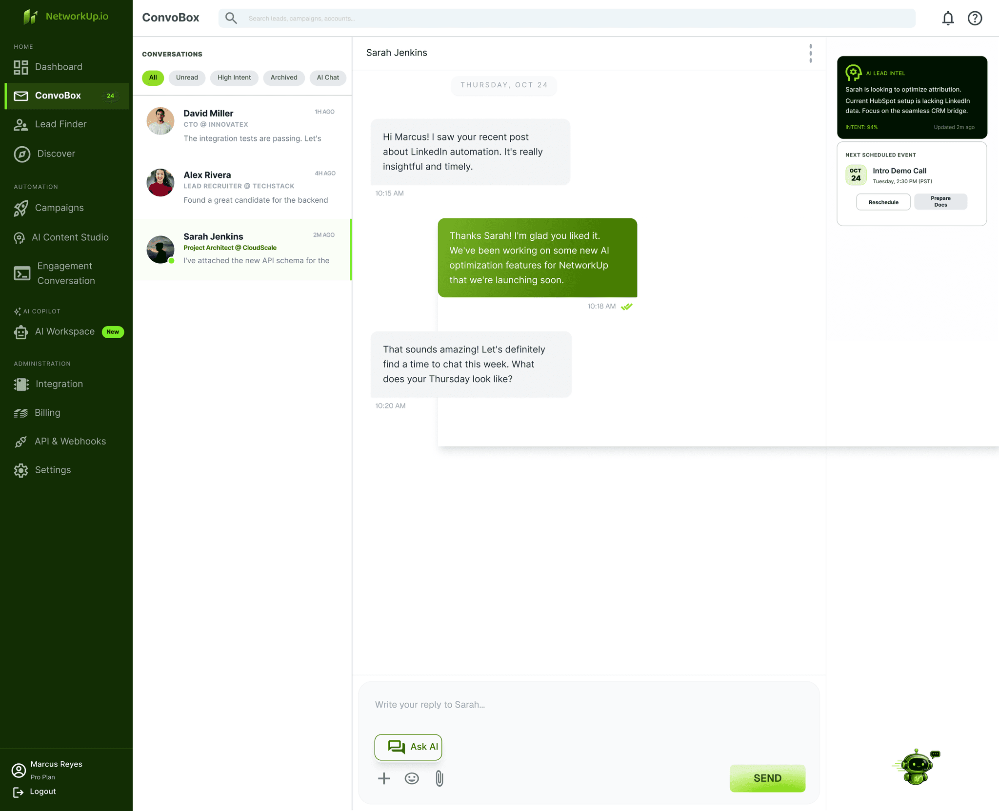 ConvoBox Inbox
